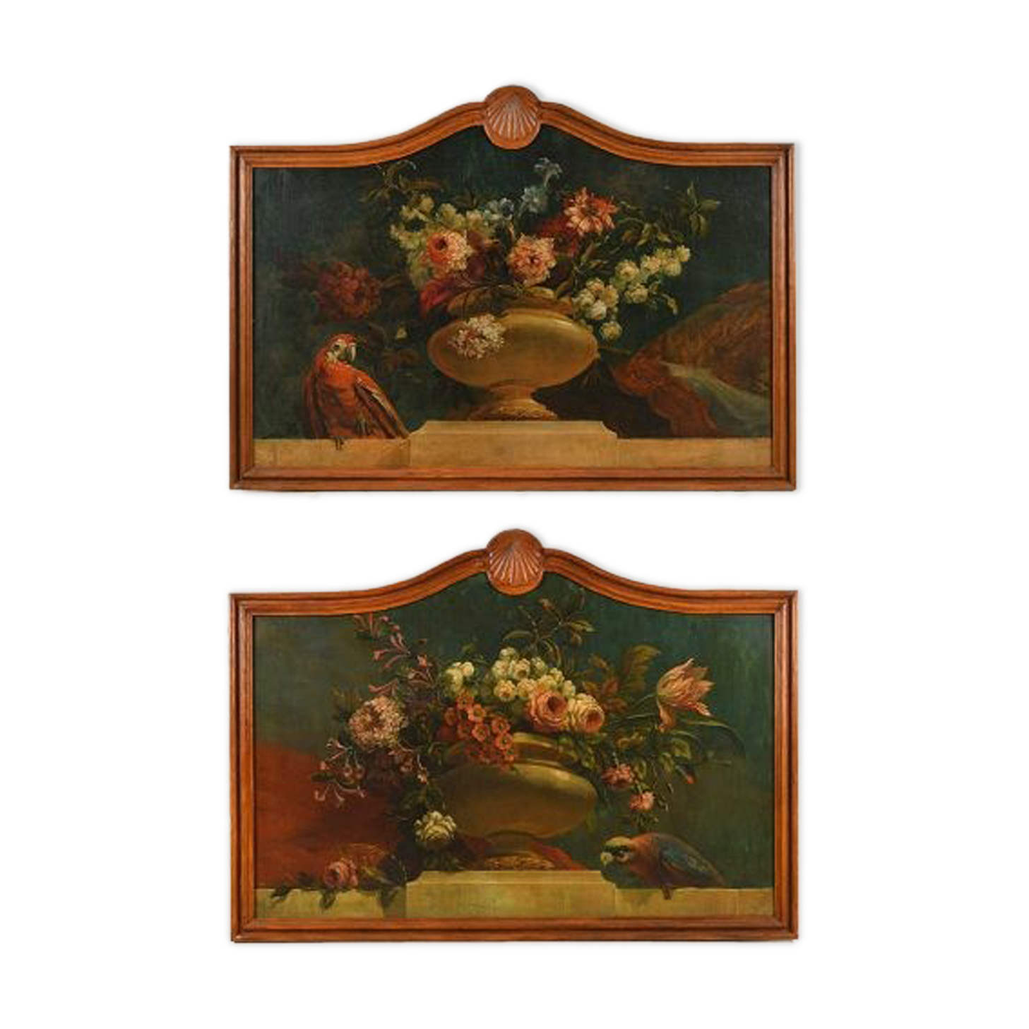 Pair of restored trumeaux