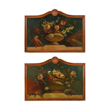 Pair of restored trumeaux