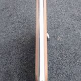 Folding side table on casters