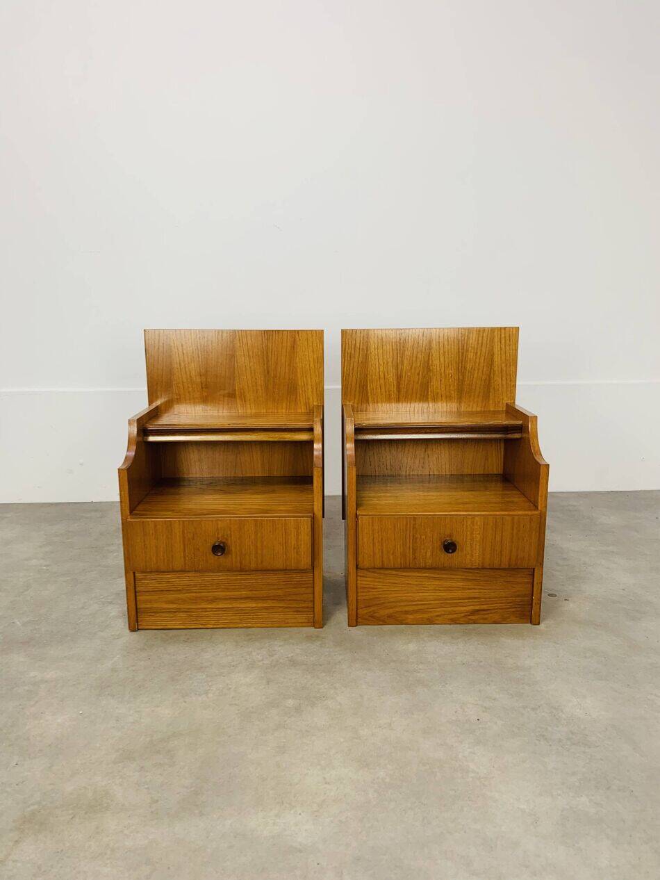 Paire de chevets scandinaves en teck, années 60
