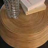 Table rotin vintage