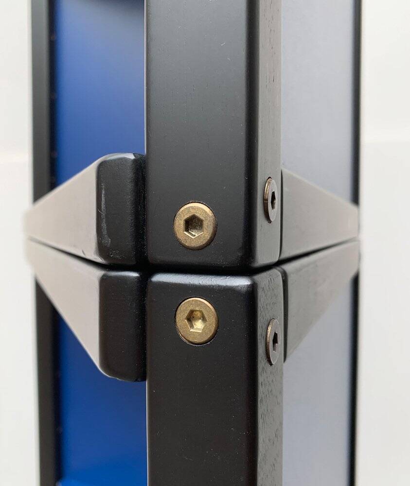 Vintage corner containers from the postmodern German profile system by Elmar Flötotto for Flötotto, set of 3.