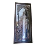 Miroir art déco "l'éveil du matin " par Mucha