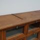 Very large Dutch oak showcase for grocery or haberdashery, 1920s-1930s