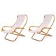 Set of Vintage Deck Chairs in Bamboo and Brass by Vivai Del Sud, 1970s