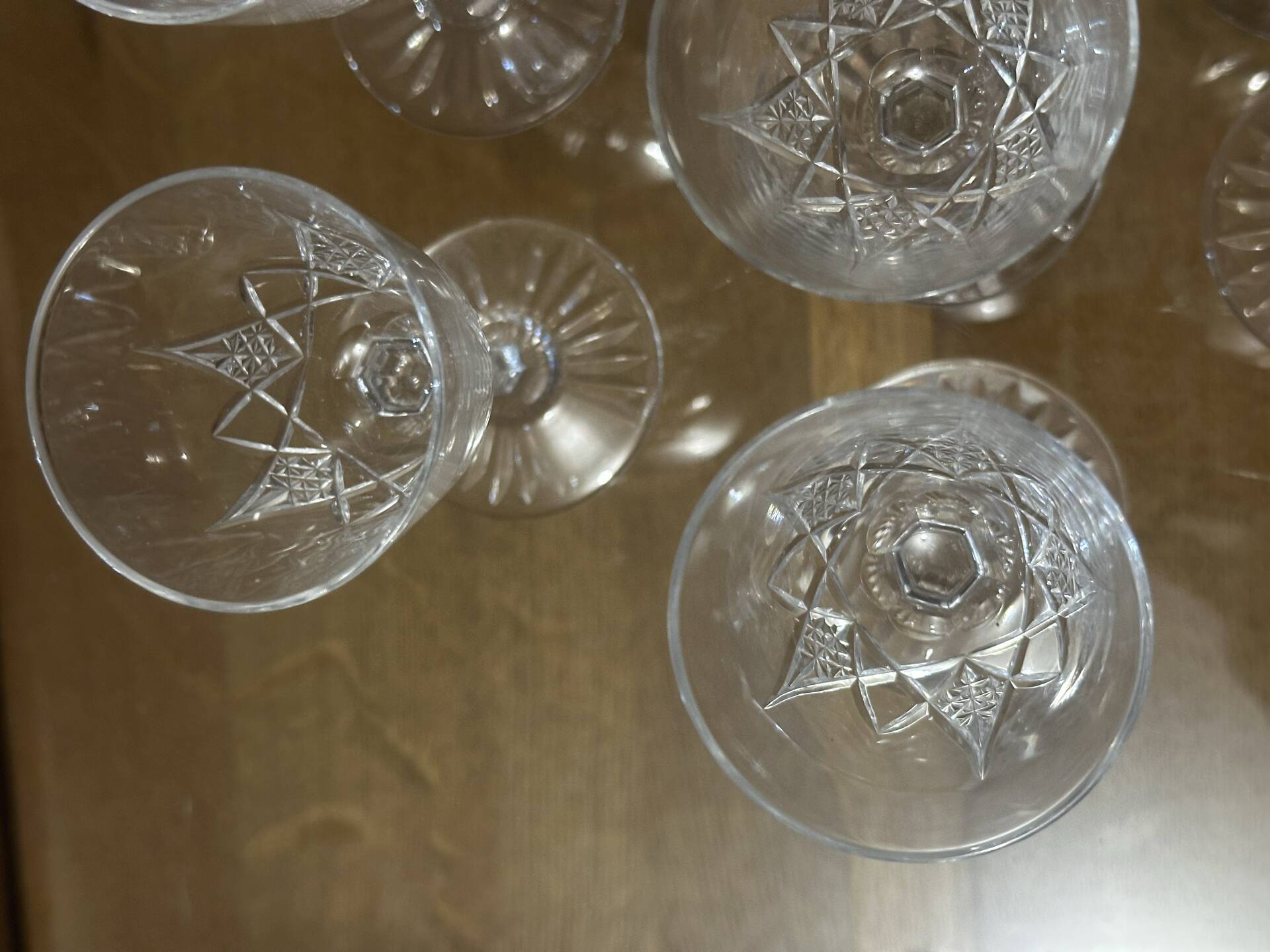 12 Baccarat crystal glasses stamped model Epron H 12.2 cm