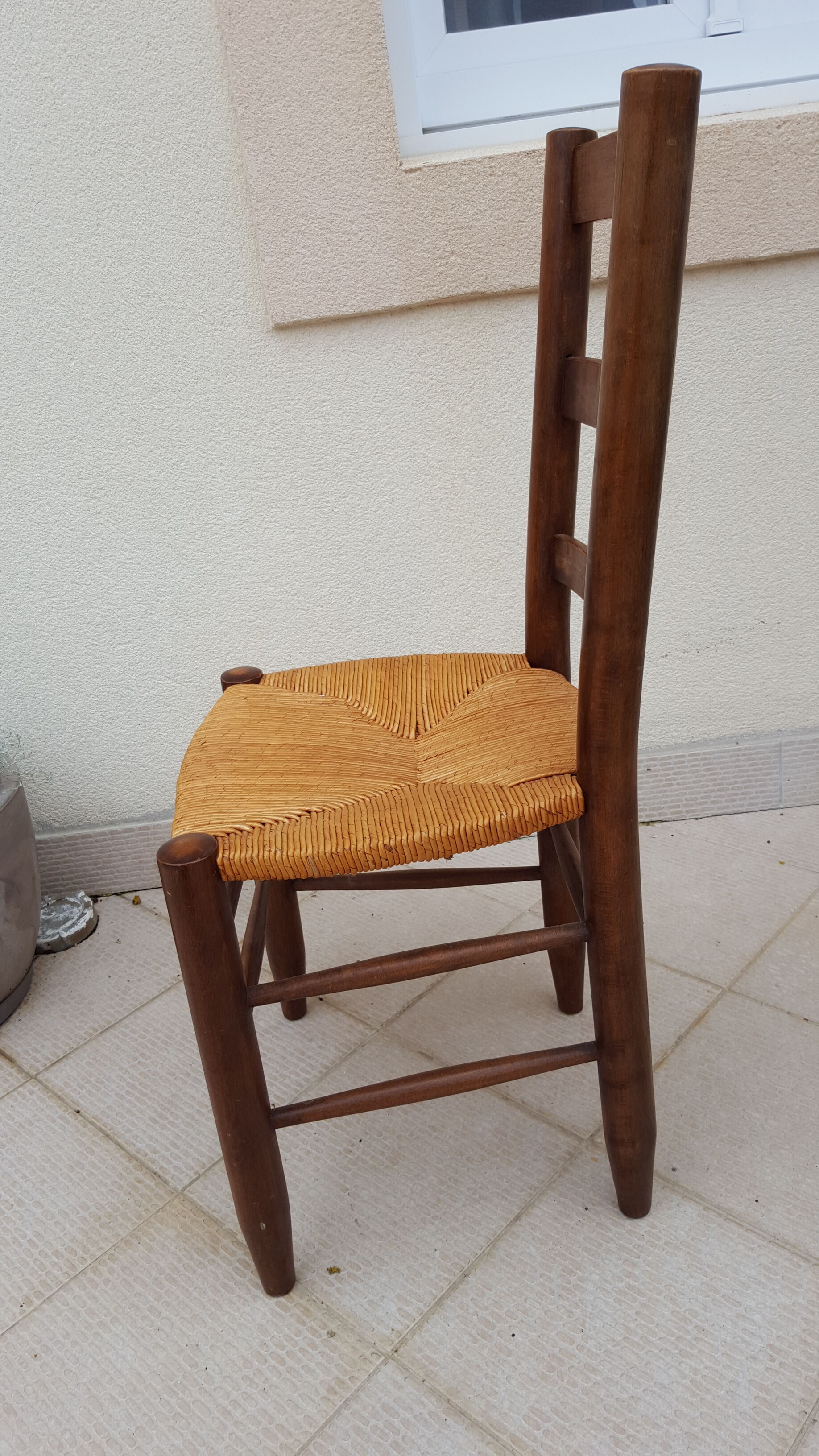 Rush chair France 1960-70s