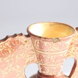 Neoclassical Spanish Copper Lustre Vases, 19Th