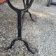 Bistro table top marble foot cast iron