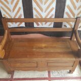 Bench bench chest solid oak wood