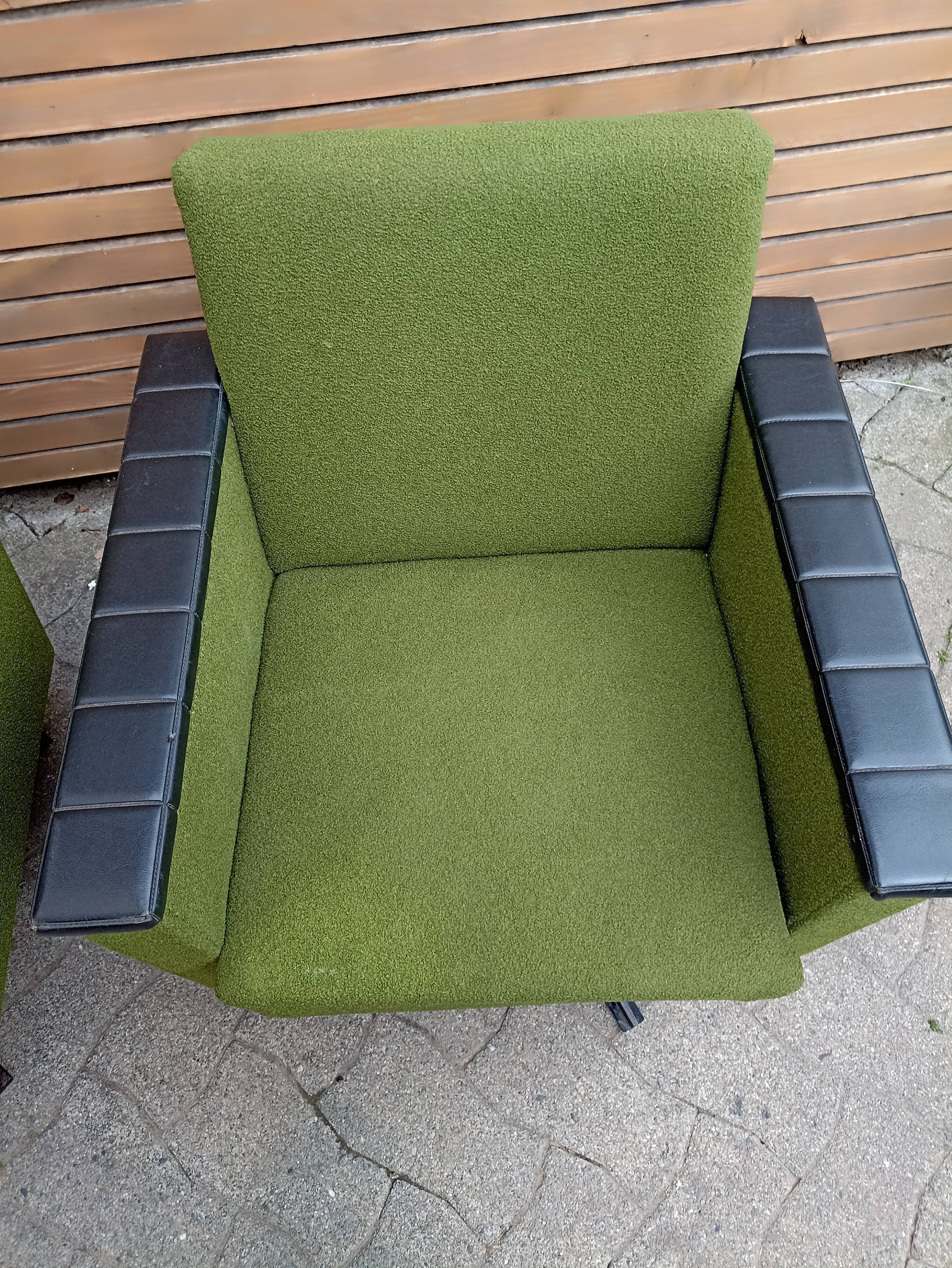 Pair vintage armchairs