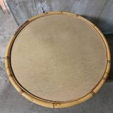 Rattan coffee table from the 70s