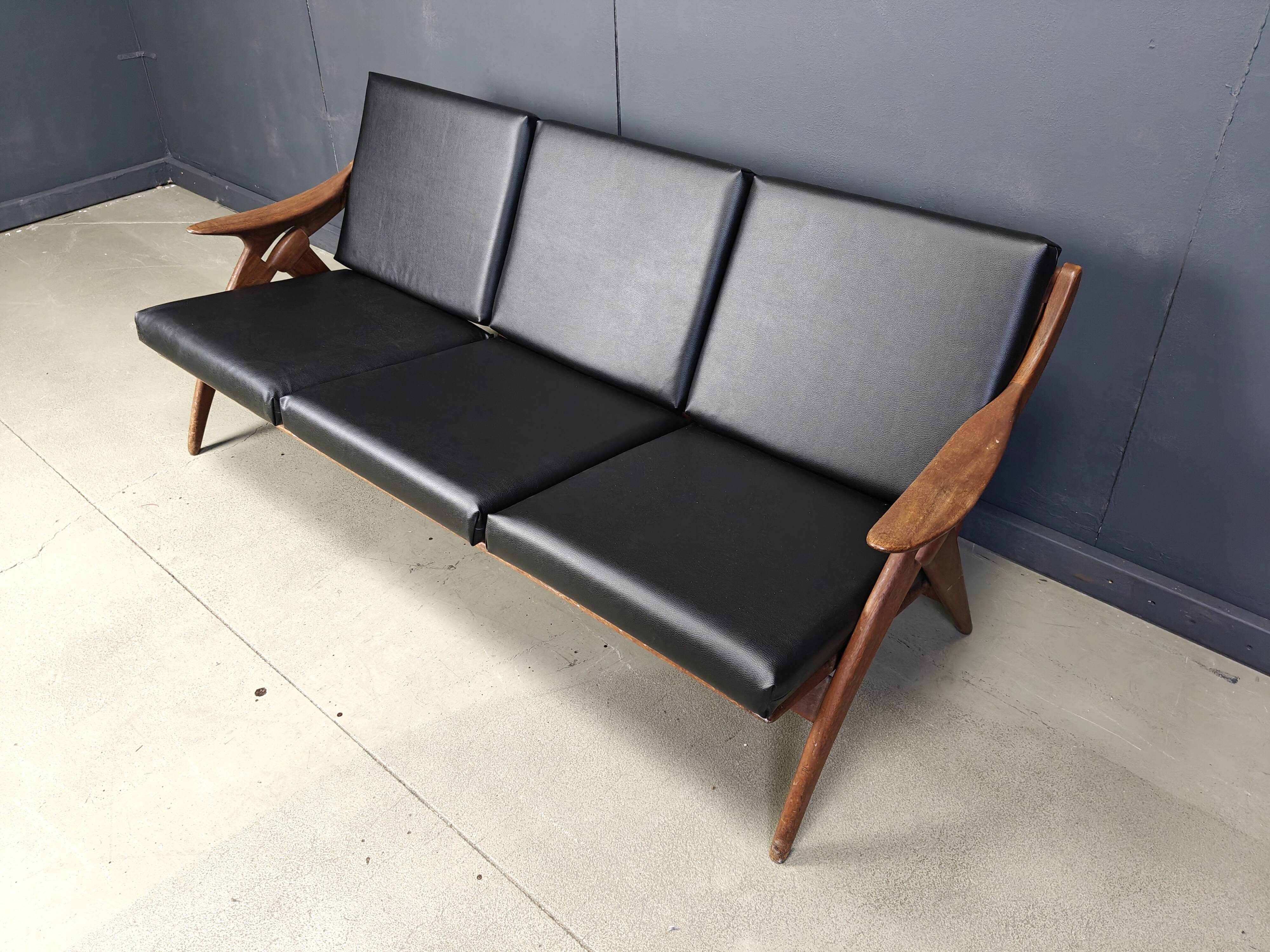Vintage three seater 'de knoop' sofa by de ster Gelderland, 1960s