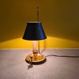 French Brass Bouillotte Lamp, Late 19th Century