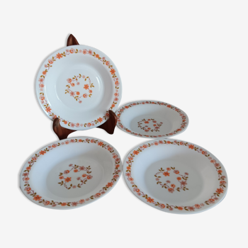 Lots de 4 assiettes Arc Arcopal