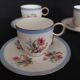 Epiag porcelain coffee cups Czechoslovakia floral decor