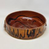 Antique glazed earthenware terrine with black spots, 18th century? 18th century?
