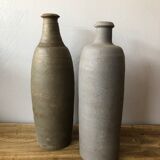 2 old sandstone bottles