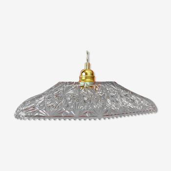 Vintage molded glass lampshade pendant lamp