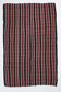 Red & Teal Green Striped Vintage Kilim Rug, 202x321Cm