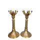 Pair of Scandinavian brass candle holders