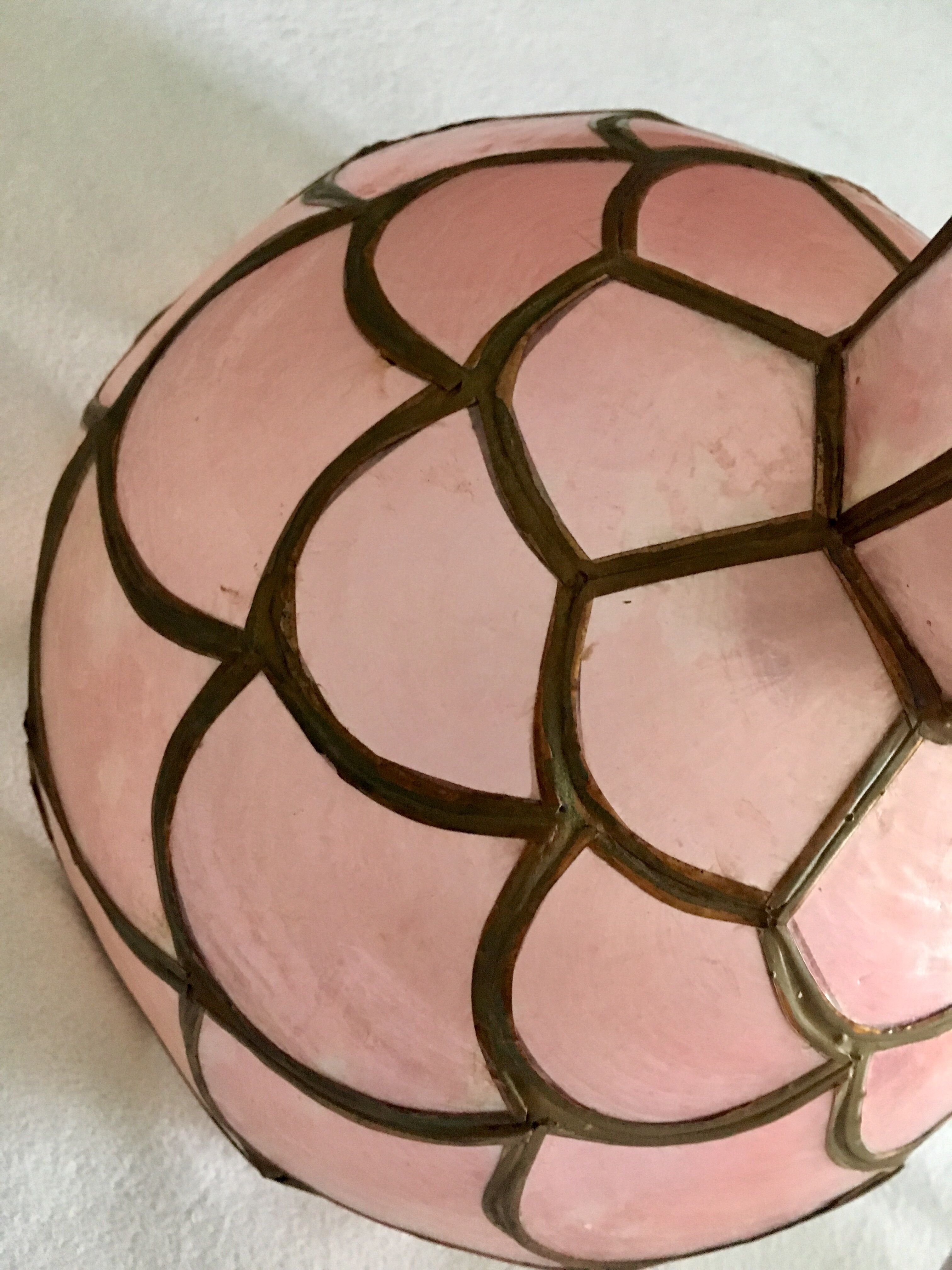 Pink mother-of-pearl hanging