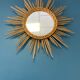 Wicker sun mirror 60cm