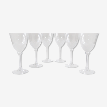 6 verres à eau en cristal dans leurs coffret – JG Durand, collection florence « satine » 24,5 cl