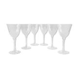 Crystal water glasses in their cabinets - JG Durand, collection florence « satine » 24,5 cl