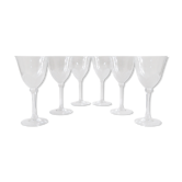 6 verres à eau en cristal dans leurs coffret – JG Durand, collection florence « satine » 24,5 cl