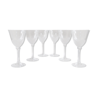 Crystal water glasses in their cabinets - JG Durand, collection florence « satine » 24,5 cl