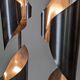 Pair of Space Age Stainless Steel Street Lights - 70s