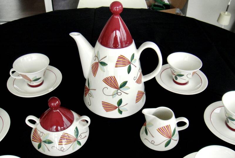 Vintage coffee service ARABIA of FINLAND 25 pieces