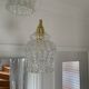 Triple suspension with vintage glass globes