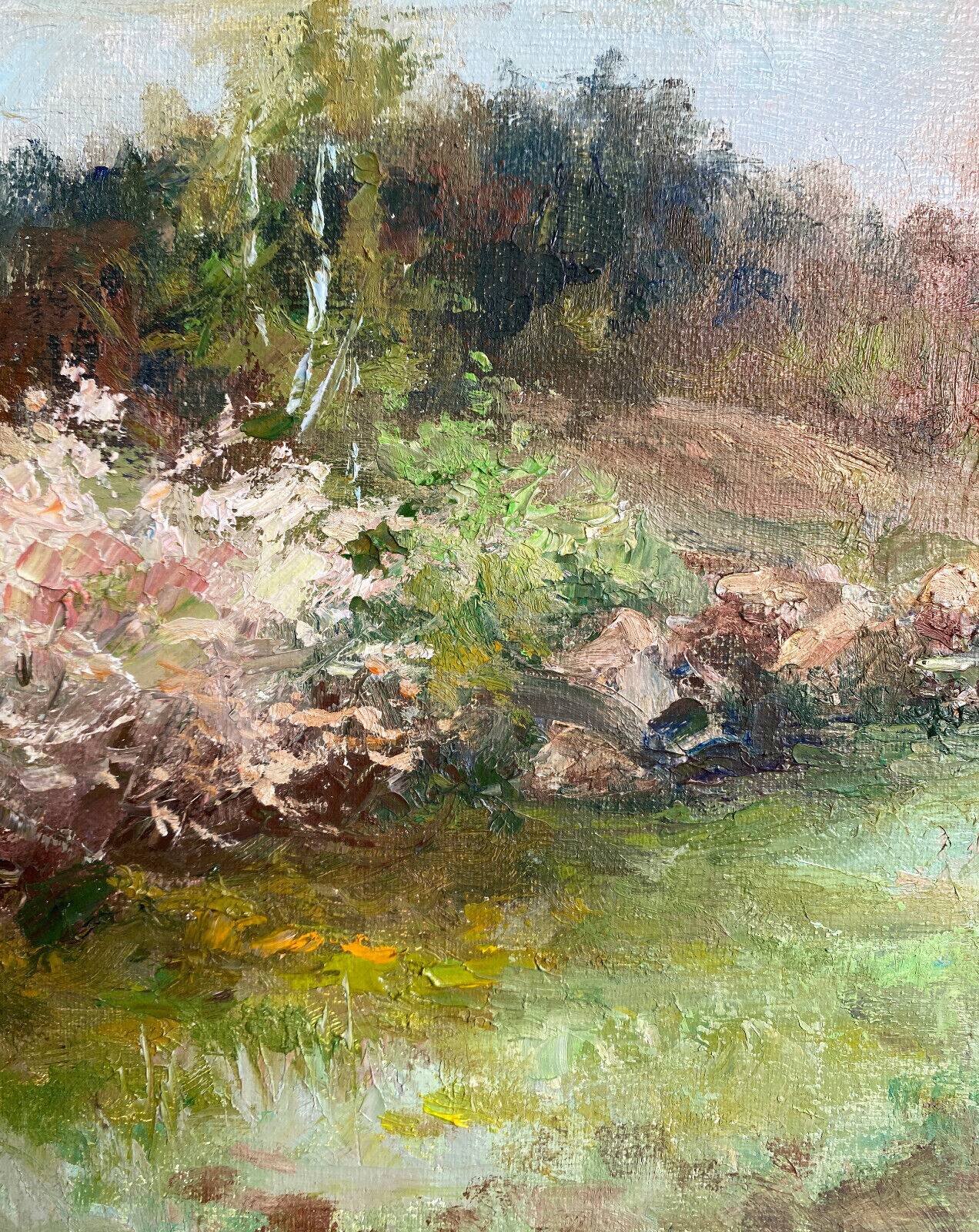 Pendant of hst paintings "landscape" by anna miszalska-gąsienica (1962)