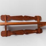 60's coat rack in solid beech