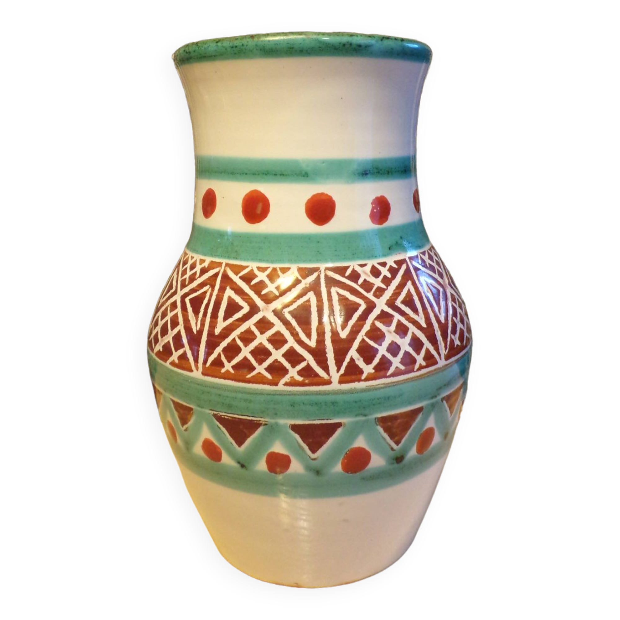 Ceramic vase by Antoine Fazzio Vallauris