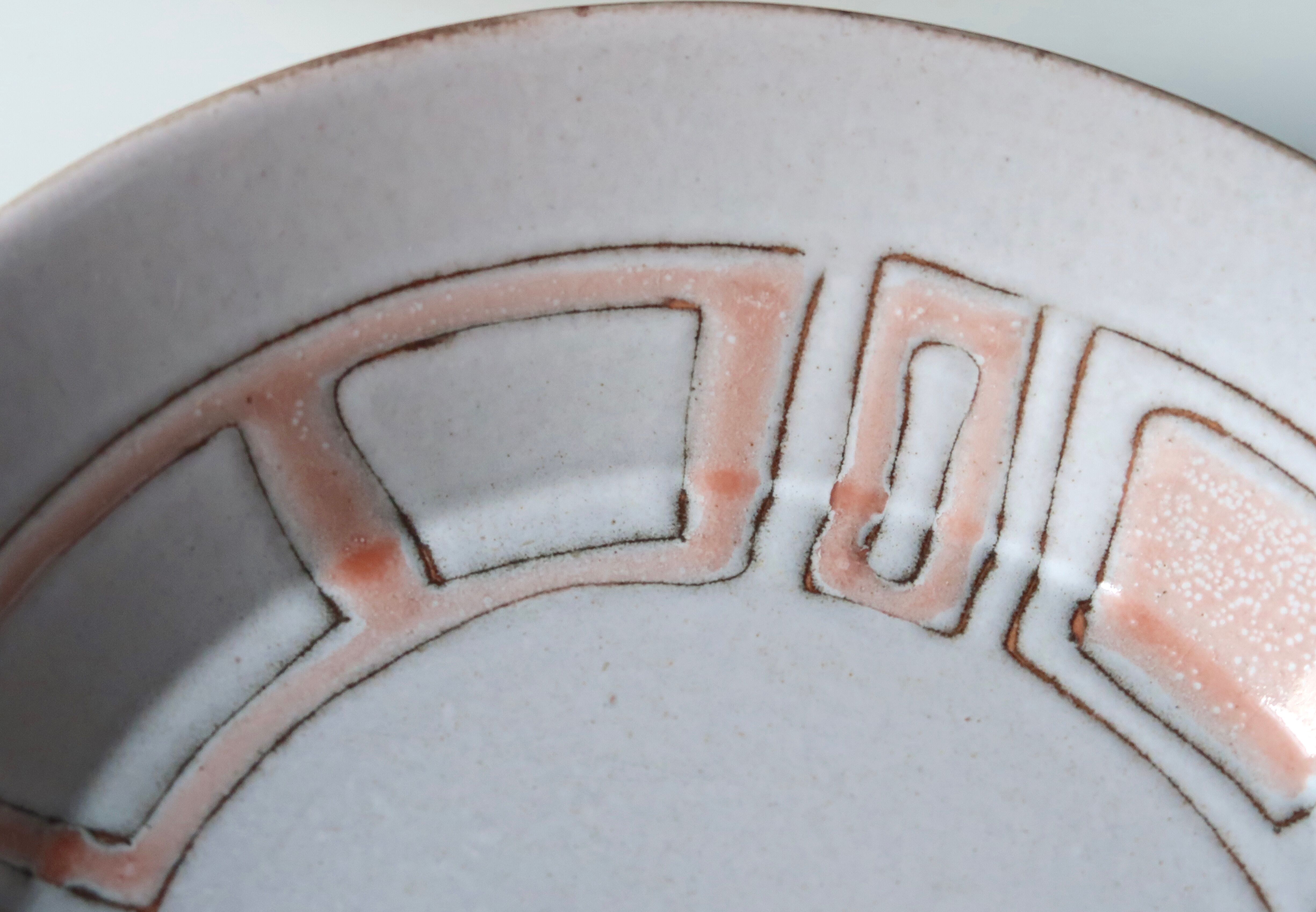 Six hollow plates "Maille" Niderviller, 60s