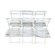 Suite de 6 chaises de jardin pliantes en lattes