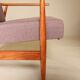 Wood armchair living Room chair oryginal design by H.Lis  renovated armchair longue chair Mid century modern design wooden armchair for salon