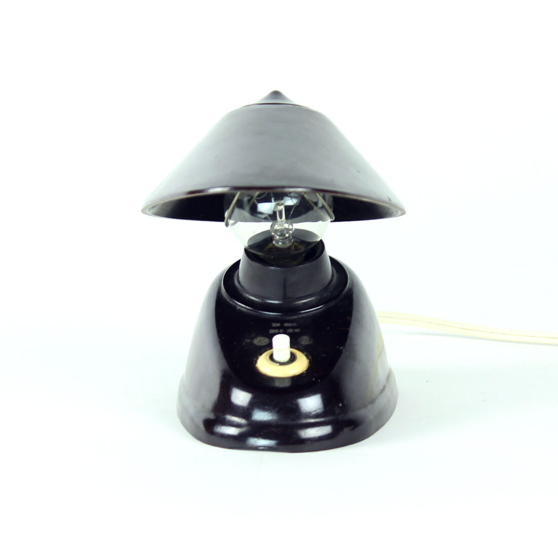 Bakelite Office Lamp By Bauhaus Team, Czechoslovakia, Circa 1930