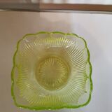 Square art deco salad bowl in Ouraline