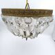 Art deco ceiling light or pendant lamp with tassels and brass. 22 rows.