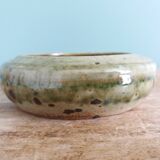Stoneware bowl signed Fontgombault