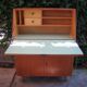 Old oak vintage writing desk 60
