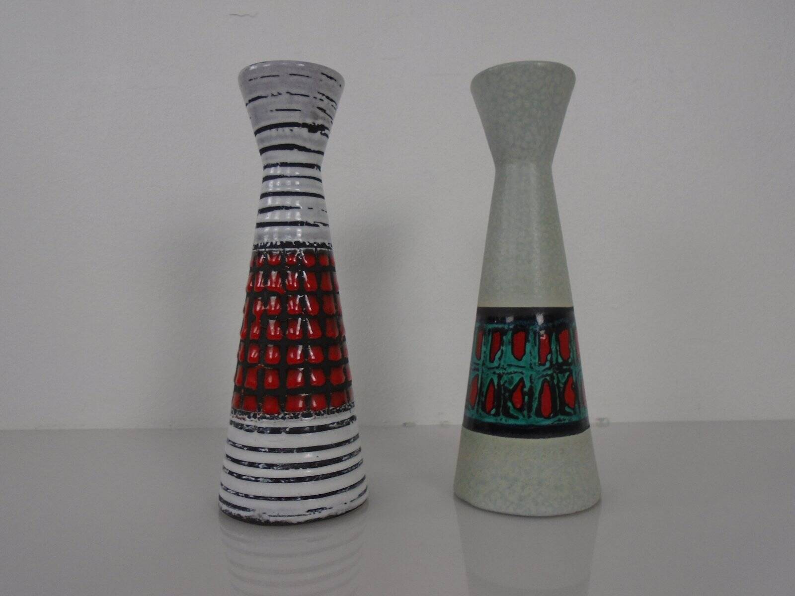 Ceramic vases by Heinz Siery for Scheurich, 1950s, set of 2.