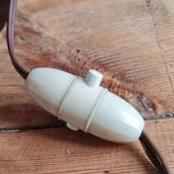 Table lamp in turned wood