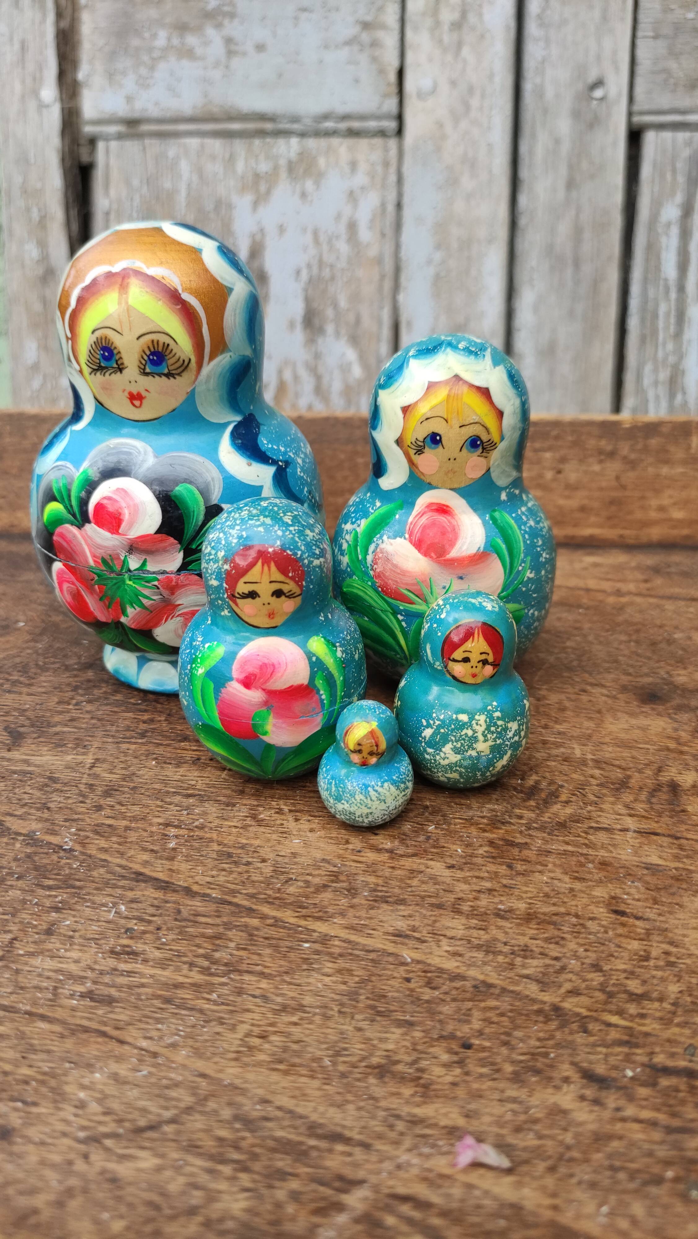 Matriochka Matrjoschka poupée russe 9,5 cm babouchka 5 Teile | Acheter