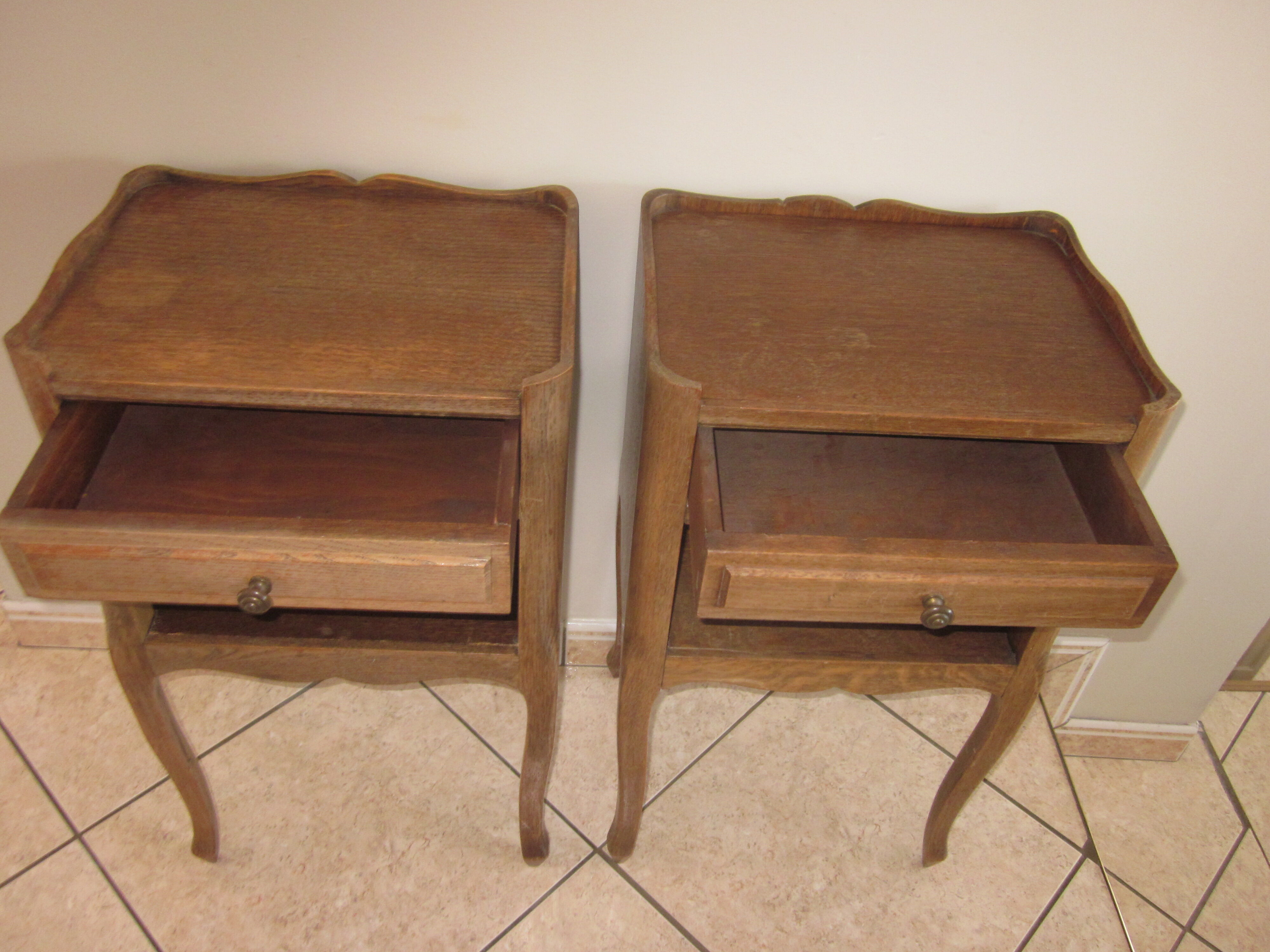 Old style bedside pair