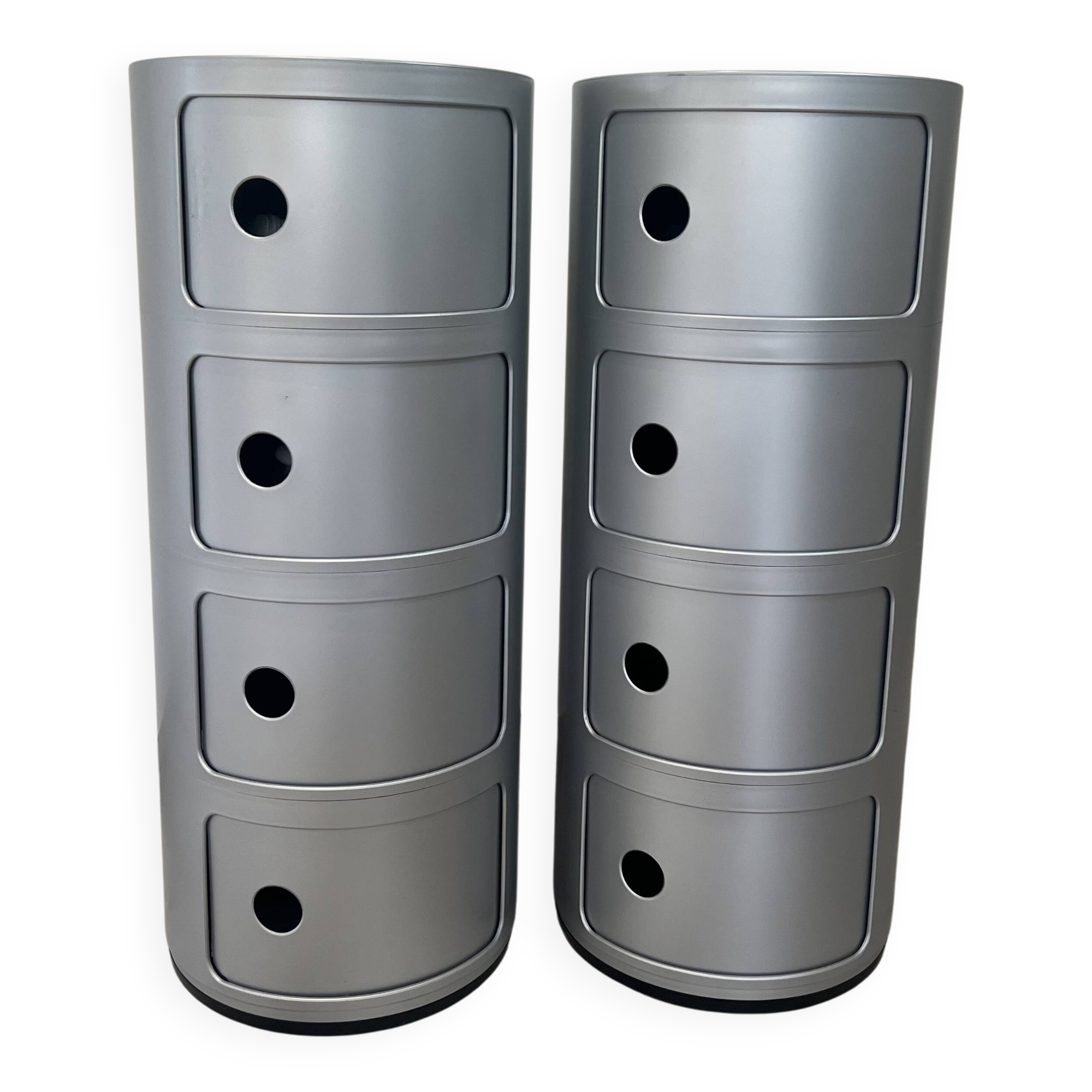 Set of 2 Kartell Componibili 4 Doors